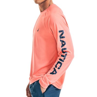 Nautica Men's Long Sleeve Solid Sun Shirt with UPF Protection - Sam's Club