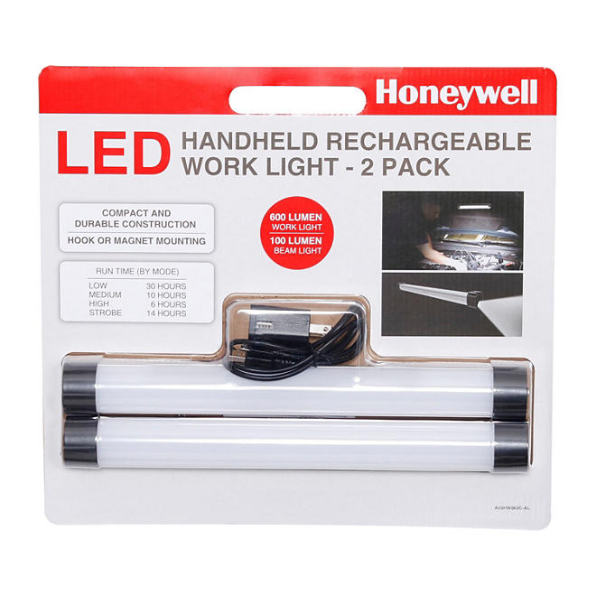 Honeywell 600 Lumen Handheld Rechargeable Work Light (2 pk.)