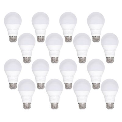 Aarzelen Wetland Bestuiven Honeywell 800 Lumen A19 LED Light Bulb, 8.5W (60W Equivalent), Warm White  (16 Pk.) - Sam's Club