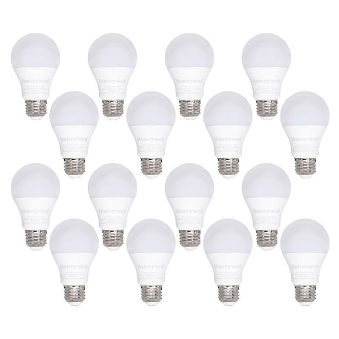 Honeywell 800 Lumen A19 LED Light Bulb, 8.5W (60W Equivalent), Warm White (16 Pk.)