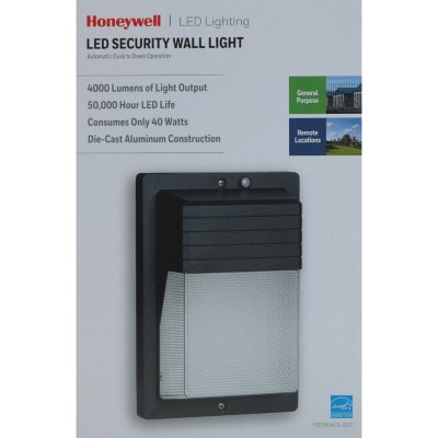 Honeywell 4000 Lumen LED Rectangular Security Light Gray Finish