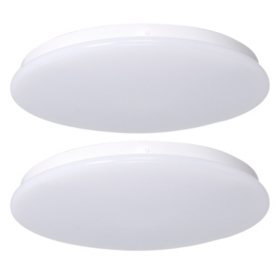 Honeywell 1500 Lumen Dimmable LED 15" Round LED Ceiling Light (2-pack)
