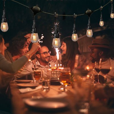 Bluetooth outdoor hot sale string lights