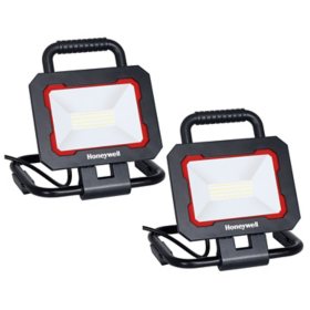 Honeywell 3000 Lumen Collapsible LED Work Light with Adjustable Head 2-Pack