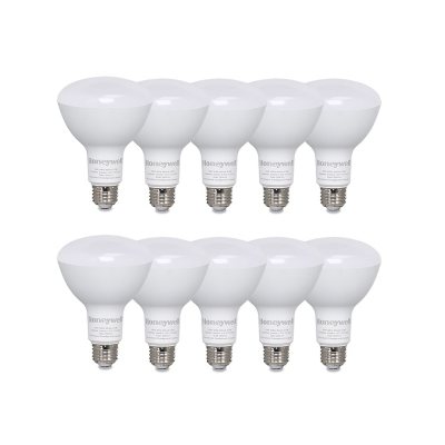 Honeywell 800 Lumens BR30 LED Light, Dimmable 10-Pack