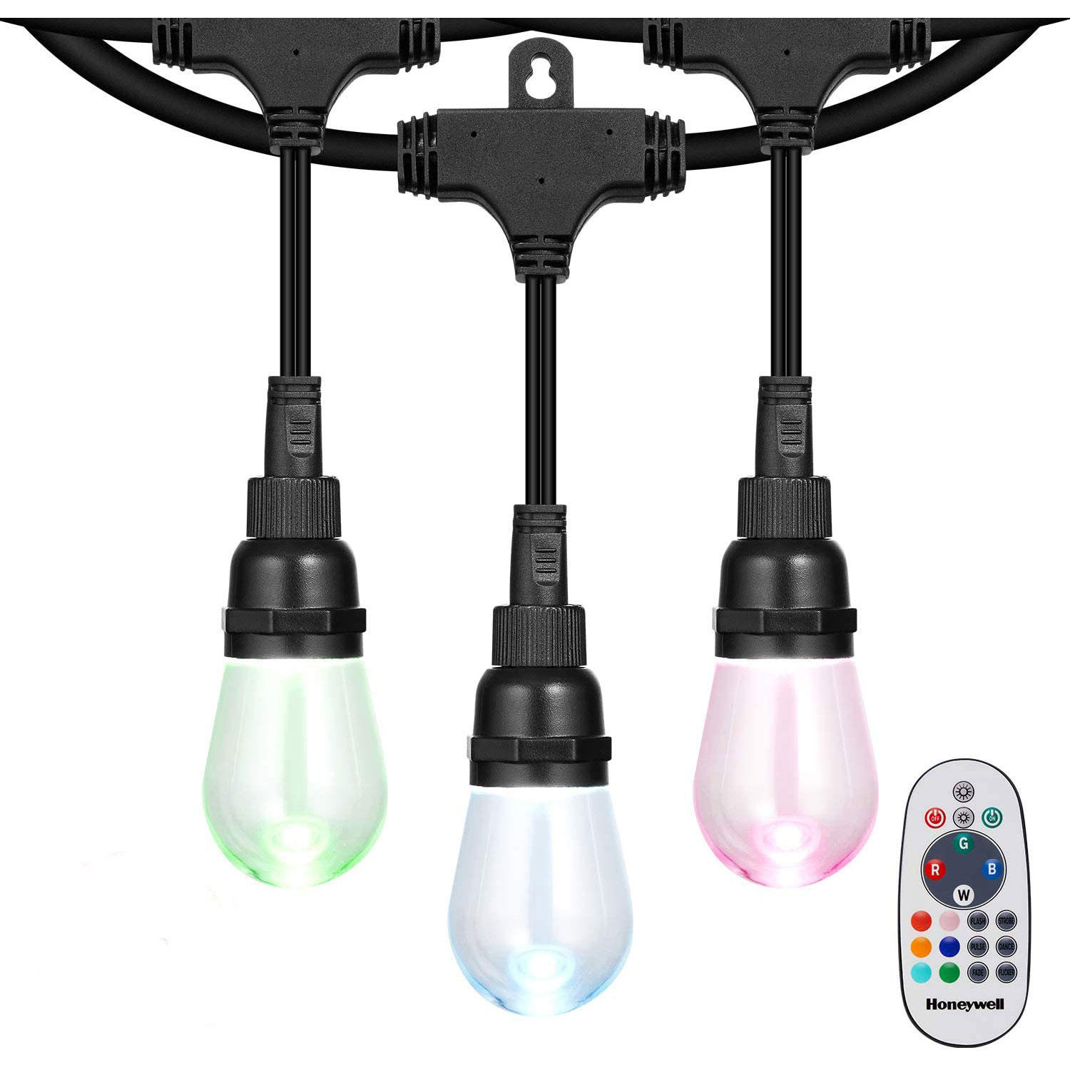 Honeywell 36′ LED Color Changing String Light Set With Remote Control