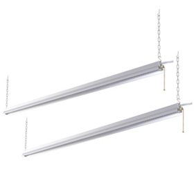 Honeywell 5000 Lumen Aluminum 4' LED Shop Light, Set of 2