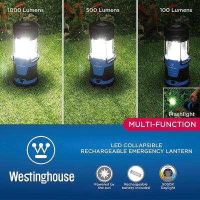 LED Solar Collapsible Camping Lantern Sunlit (1 Pack) - Battery