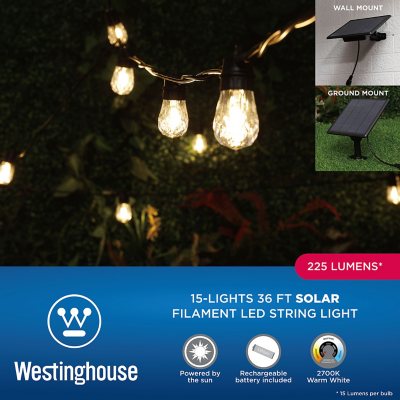 Sunforce 35' Solar String Lights with Remote Control