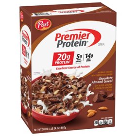 Premier Protein Chocolate Almond Cereal (30 oz., 2 pk.)