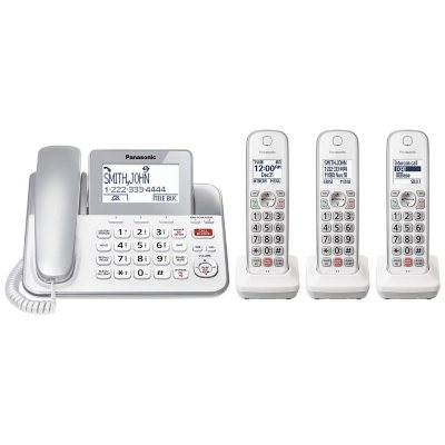 Panasonic KX TGF853S2 DECT 6.0 Expandable Corded Cordless Phone