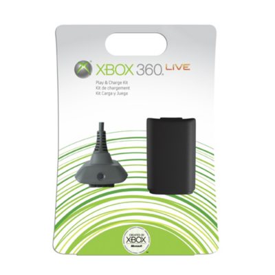 Kit Chargeur 1 Batterie Manette Xbox-360 + Cable Xbox-360 +