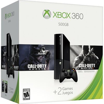 Xbox 360 500GB Value Bundle with Call of Duty: Black Ops II and Call of  Duty: Ghosts - Sam's Club
