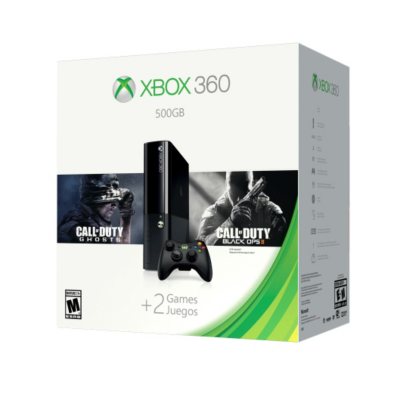 Xbox 360 500GB Value Bundle with Call of Duty: Black Ops II and Call of  Duty: Ghosts - Sam's Club