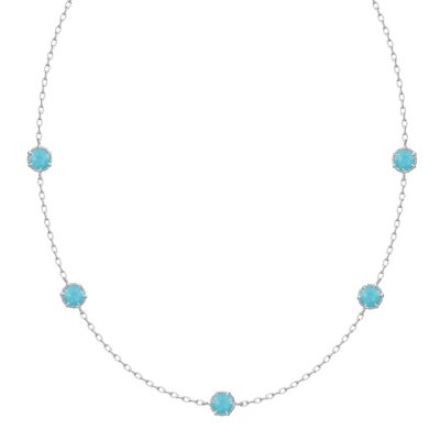 Judith Ripka Eclipse 5 Stone Turquoise Necklace Sam s Club