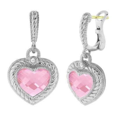 Judith ripka sales heart earrings