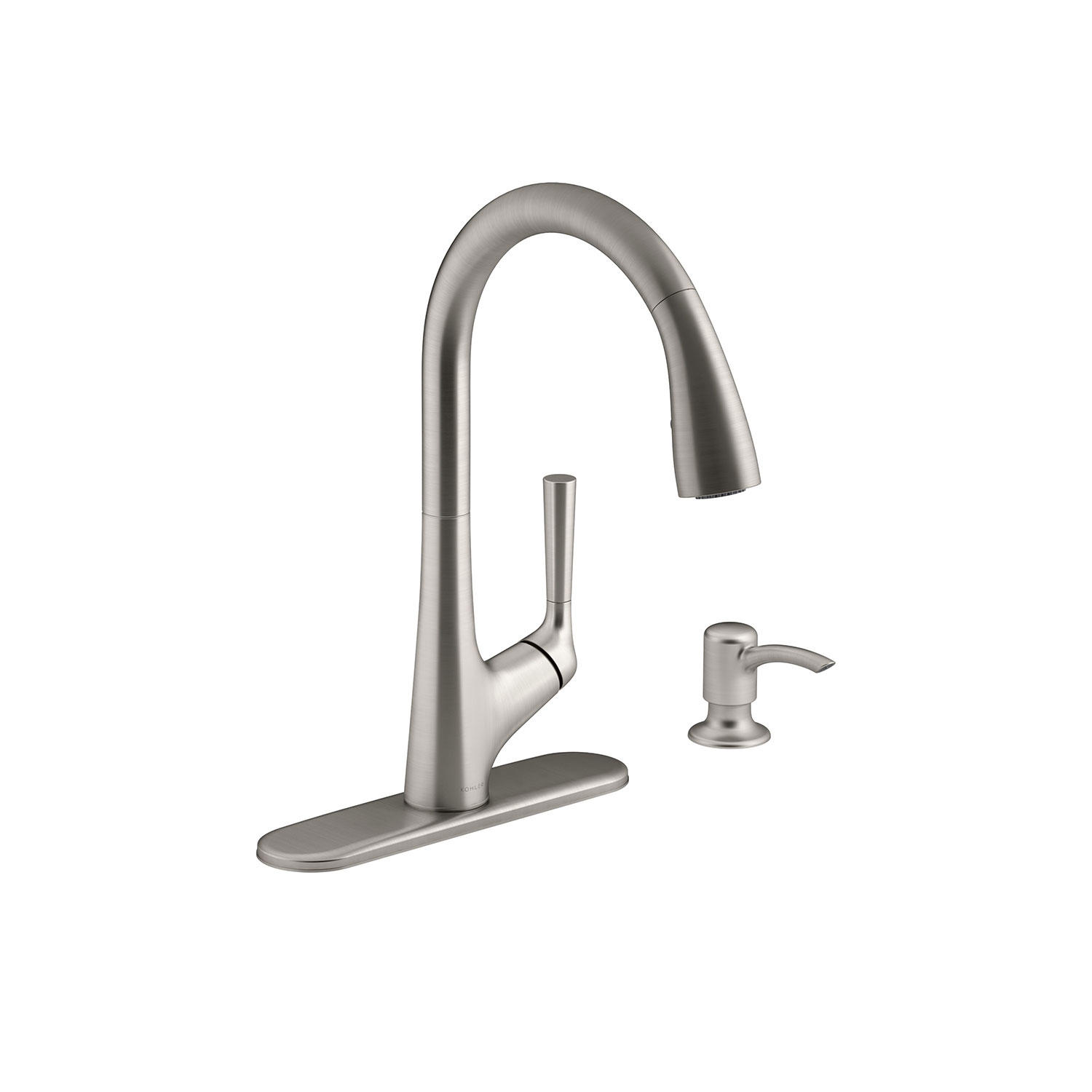 Kohler Malleco Touchless Pull-Down Kitchen Faucet with Soap Dispenser