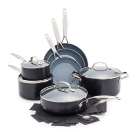 GreenPan Valencia 11-Piece Ceramic Nonstick Cookware Set		