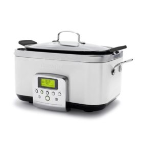 GreenPan Elite 8-in-1 Programmable 6 Quart Electric Slow Cooker, Ceramic Nonstick (Choose Color)