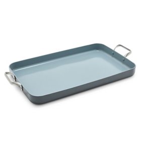 GreenPan Valencia Pro Ceramic Nonstick Double Burner Griddle		