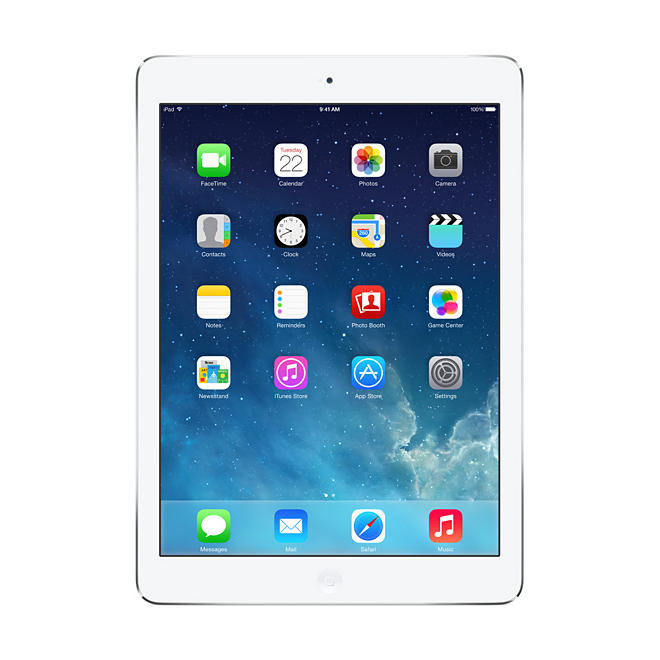 iPad Air Silver 128GB w/ Wi-Fi + Cellular - AT&T