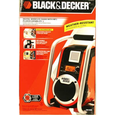 Black Decker Digital Worksite Radio w MP3 Sam s Club