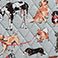 Grey with Dogs, variant on Vera Bradley Small Vera Tote Bag