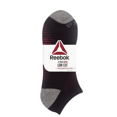 Reebok 8 Pack Men's Cushion Low Cut Socks (Assorted) - Sam's Club