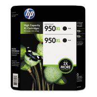HP 950XL High Yield Original Ink Cartridge, Black (2 pk., 2,300 Page Yield)