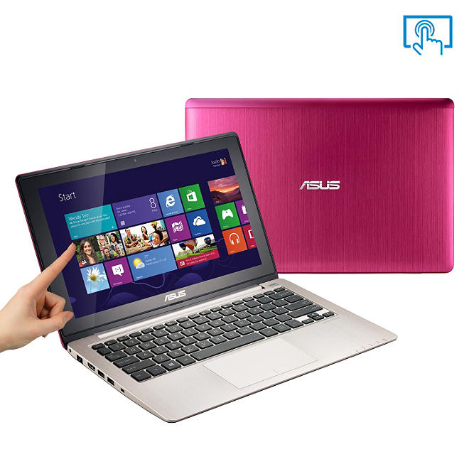 ASUS X202-DH31T-PK 11.6" Pink Touch Laptop Computer, Intel Core i3-3217U, 4GB Memory, 500GB Hard Drive