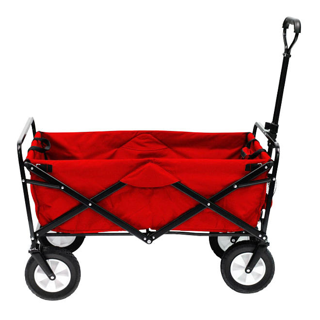 Bright Red Folding Wagon