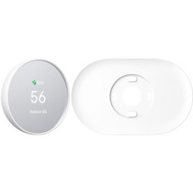 Google Nest Smart Thermostat with Bonus Trim Kit Snow