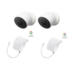 Google Battery-Powered Nest 1080p HD Security Cameras, 2pk. 