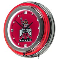 Ohio State University Neon Wall-Mounted Clock (Assorted Styles)