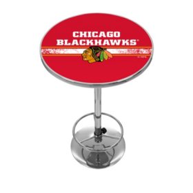 NHL Chrome Pub Table, Chicago Blackhawks