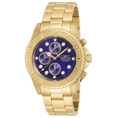 Invicta blue and gold watch hotsell