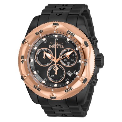 Invicta black hotsell stainless steel watches