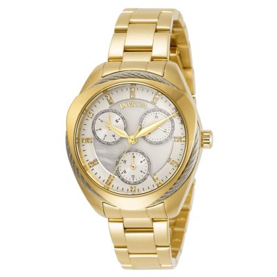 Invicta Women s Bolt Quartz 34mm Gold White Dial Sam s Club