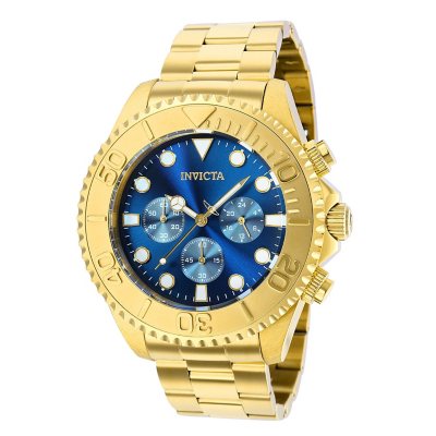 Invicta best sale gold blue