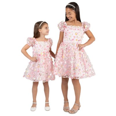 Rare Editions Occasion Dress Pink S 6/6X:- Pink, S 6/6X