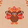 ORANGE, variant on Counting Daisies Baby Boy Thanksgiving Set