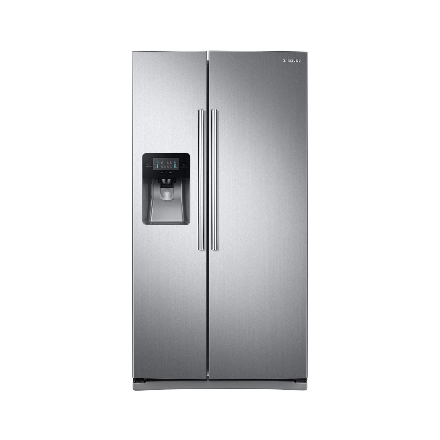 SAMSUNG RS25J500DSR 24.5 Cu. Ft. Side-by-Side Refrigerator with External Water and Ice Dispenser