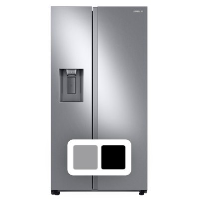 Samsung 22 Cu. Ft. Counter Depth Side-by-Side Refrigerator:- Stainless Steel