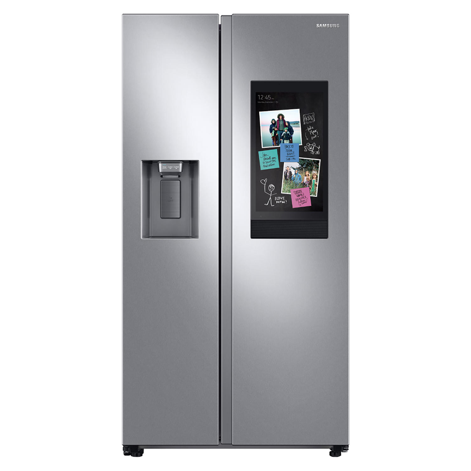 Samsung RS22T5561SR 22 cu. ft. Counter Depth Side By Side Refrigerator with Touch Screen Family Hub