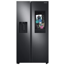 26.7 cu. ft. Large Capacity Side-By-Side Refrigerator with 21.5" Touchscreen Family Hub™ with AutoFill Water Pitcher	