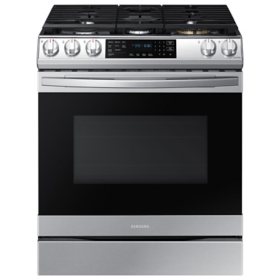 Samsung 6.0 cu. ft. Slide-in Gas Range with Air Fry