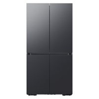 SAMSUNG 23 cu. ft. Smart Counter Depth BESPOKE 4-Door Flex™ Refrigerator with Customizable Panel Colors, Matte Black Steel