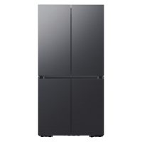 SAMSUNG 29 cu. ft. Smart 4-Door Flex BESPOKE Refrigerator With Customizable Panel Colors, Matte Black Steel