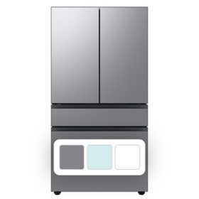  Samsung 23 cu. ft.  Bespoke 4-Door French-Door Refrigerator with Customizable Panel Colors 