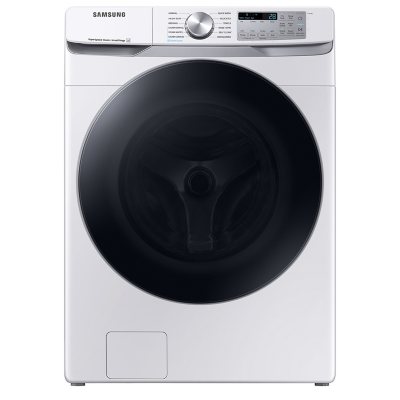 Samsung 4.5 Cu. Ft. Large Capacity Smart Front Load Washer w/ Super Speed Wash (White):- White